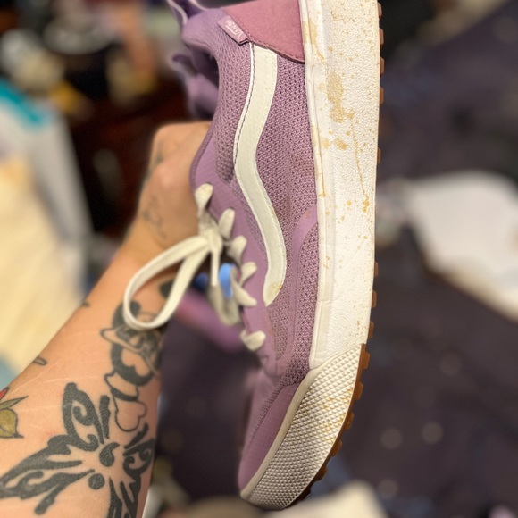 Vans Women's Lilac Mesh Athletic Sneakers with White Accents - Picture 3 of 5